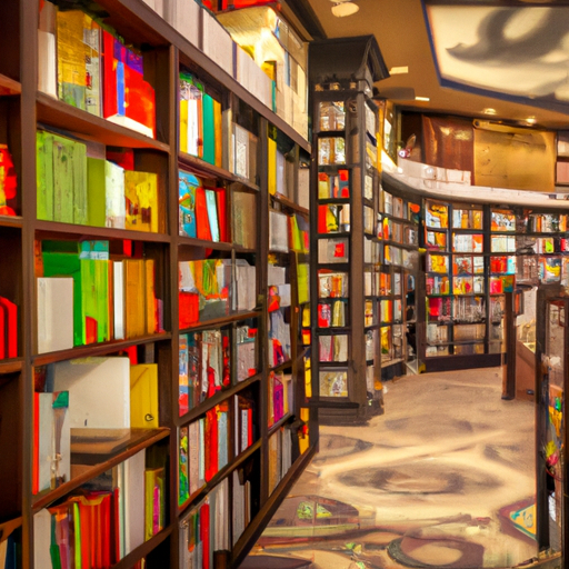 An interior view of a cozy bookstore filled with books of various genres